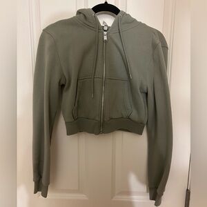 H&M Green Cropped Jacket